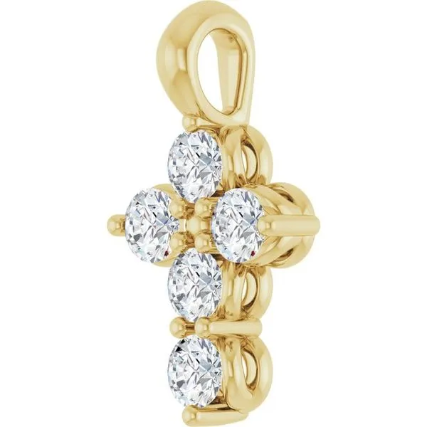Accented Cross Pendant Image 2 Hopman Jewelers Elkhart, IN