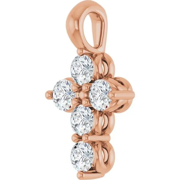 Accented Cross Pendant Image 2 J. Meredith Jewelers Delafield, WI