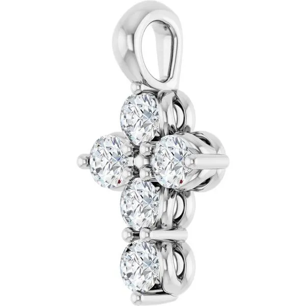 Accented Cross Pendant Image 2 Hopman Jewelers Elkhart, IN