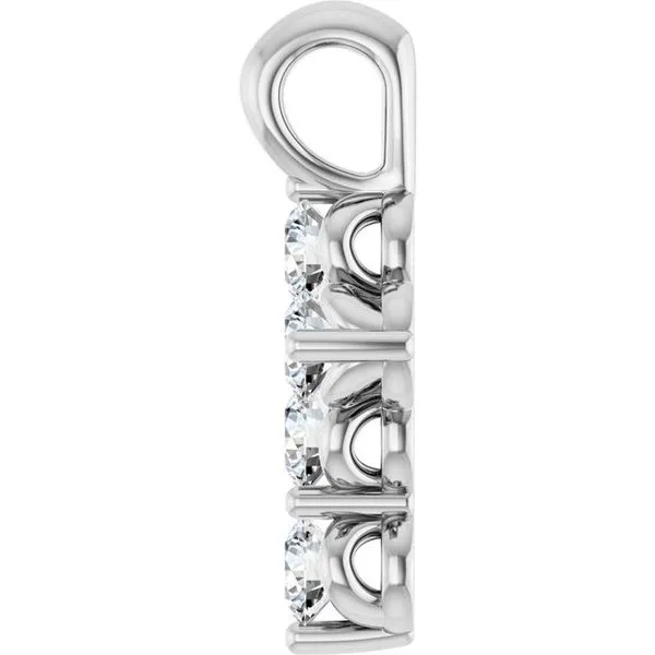 Accented Cross Pendant Image 3 Milan's Jewelry Inc Sarasota, FL