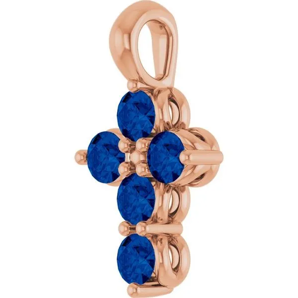 Accented Cross Pendant Image 3 Rasmussen Jewelers Spanish Fork, UT