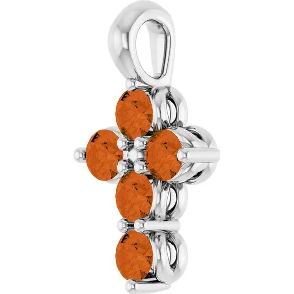 Accented Cross Pendant Image 2 Cherry Street Jewelers Tulsa, OK