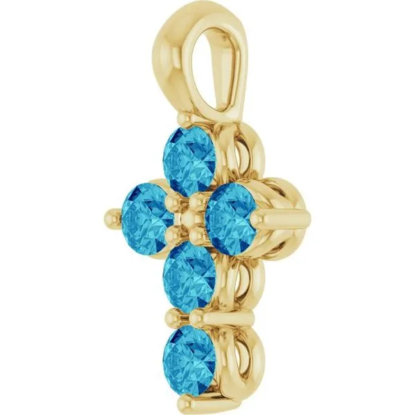 Accented Cross Pendant Image 2 Rasmussen Jewelers Spanish Fork, UT