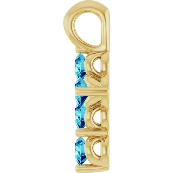 Accented Cross Pendant Image 3 J. Meredith Jewelers Delafield, WI