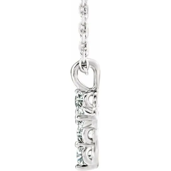 Accented Cross Necklace Image 2 Hopman Jewelers Elkhart, IN