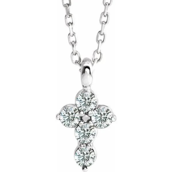 Accented Cross Necklace Jewelry Design Studio Jensen Beach, FL
