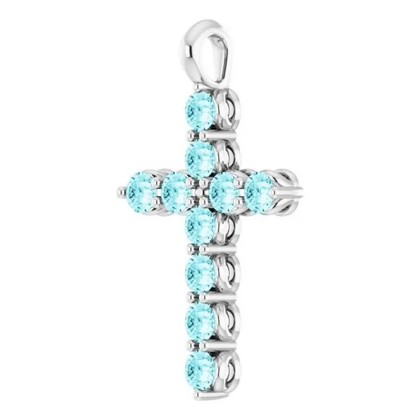 Accented Cross Pendant Image 2 Cherry Street Jewelers Tulsa, OK