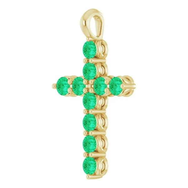 Accented Cross Pendant Image 2 Becky Beck's Jewelry DeKalb, IL
