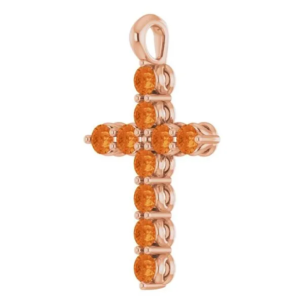 Accented Cross Pendant Image 2 M. J. Thomas Jewelers, Ltd. Stratford, CT