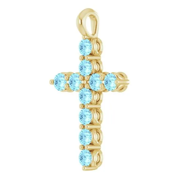 Accented Cross Pendant Image 2 Hopman Jewelers Elkhart, IN