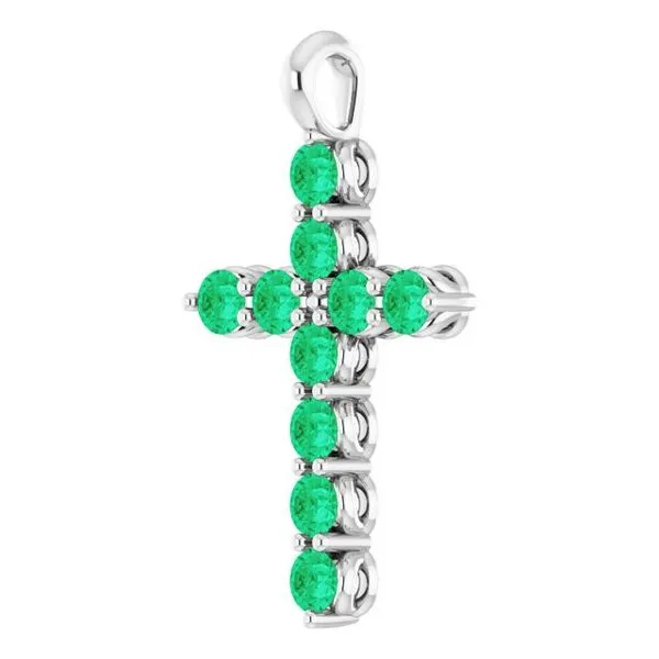 Accented Cross Pendant Image 2 Rasmussen Jewelers Spanish Fork, UT