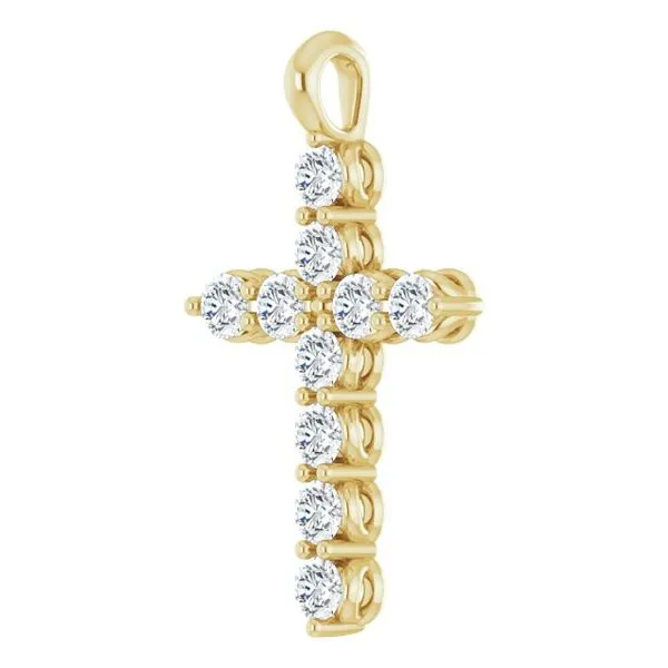 Accented Cross Pendant Image 2 Hopman Jewelers Elkhart, IN