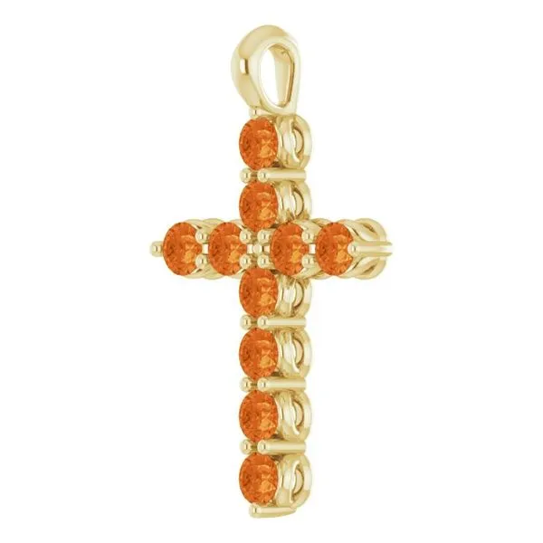 Accented Cross Pendant Image 2 Cherry Street Jewelers Tulsa, OK