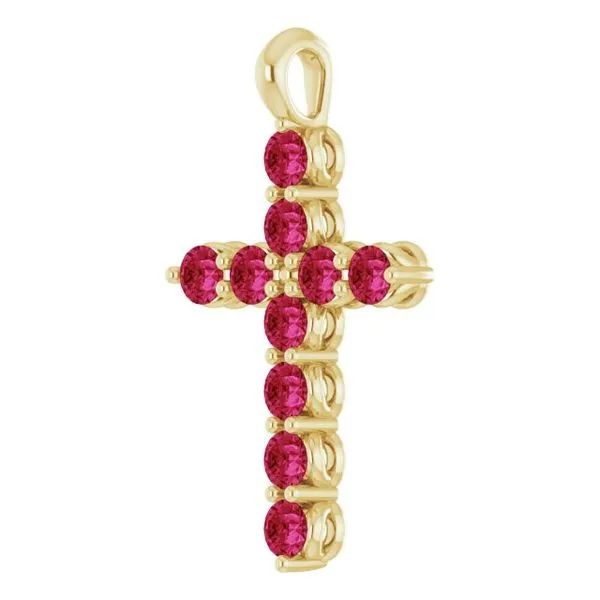 Accented Cross Pendant Image 2 Cherry Street Jewelers Tulsa, OK