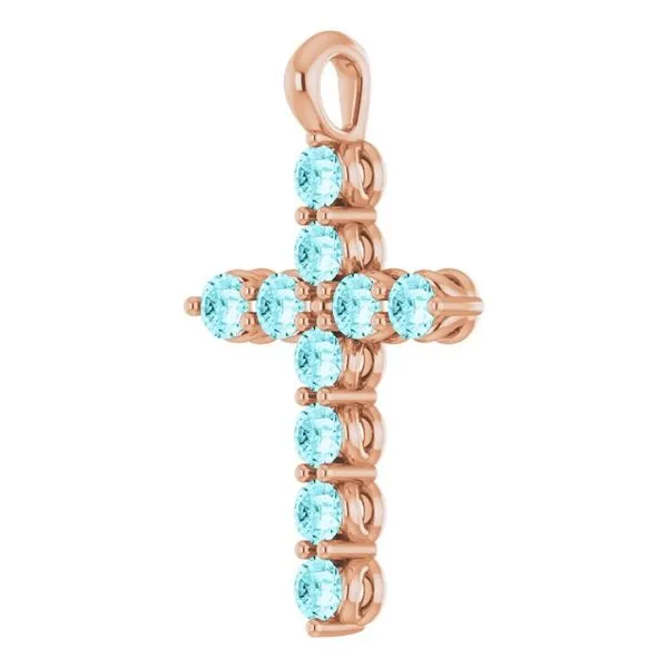 Accented Cross Pendant Image 2 Hopman Jewelers Elkhart, IN