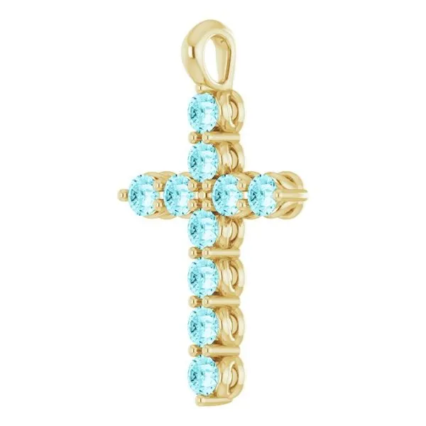 Accented Cross Pendant Image 2 Diny's Jewelers Middleton, WI