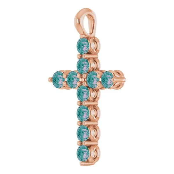 Accented Cross Pendant Image 2 Rasmussen Jewelers Spanish Fork, UT