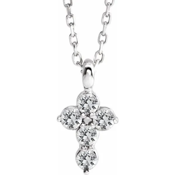 Accented Cross Necklace Jewelry Design Studio Jensen Beach, FL