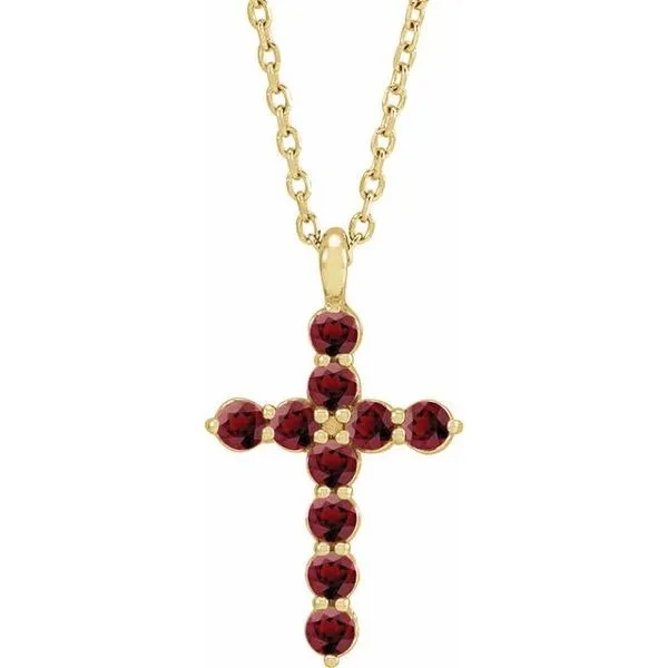 Accented Cross Necklace Leslie E. Sandler Fine Jewelry and Gemstones rockville , MD