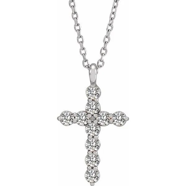 Accented Cross Necklace Jewelry Design Studio Jensen Beach, FL