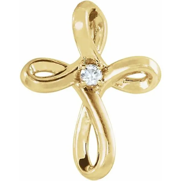 Solitaire Cross Pendant James & Williams Jewelers Berwyn, IL