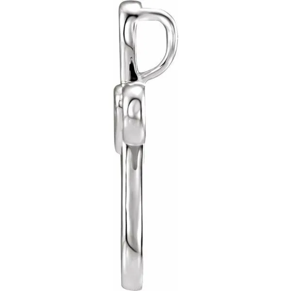 Cross with Heart Pendant Image 2 J. Meredith Jewelers Delafield, WI