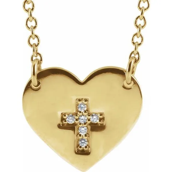 Heart & Cross Necklace Rasmussen Jewelers Spanish Fork, UT