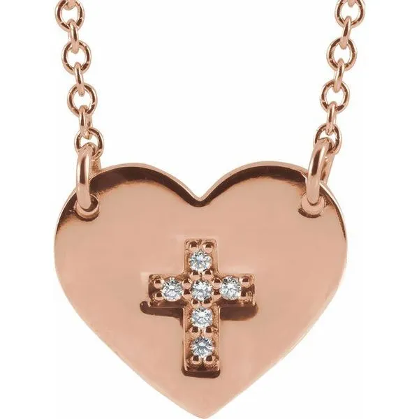 Heart & Cross Necklace Hopman Jewelers Elkhart, IN