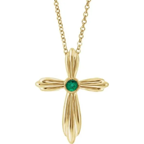 Bezel-Set Cross Necklace Smith Jewelers Franklin, VA