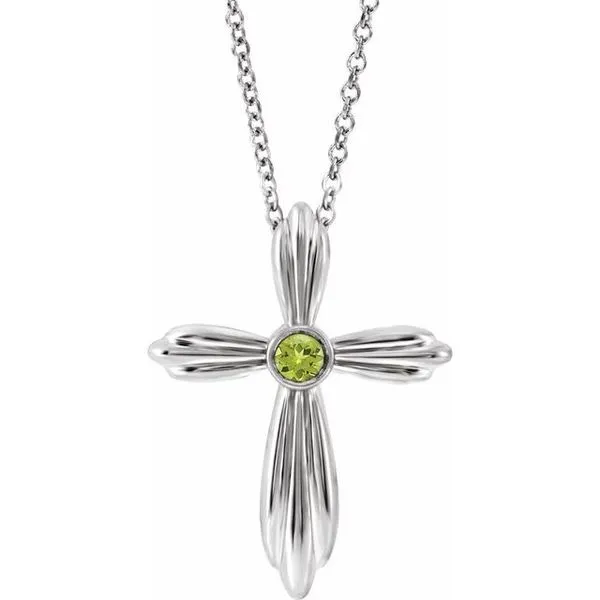 Bezel-Set Cross Necklace Hopman Jewelers Elkhart, IN