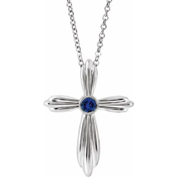 Bezel-Set Cross Necklace James & Williams Jewelers Berwyn, IL