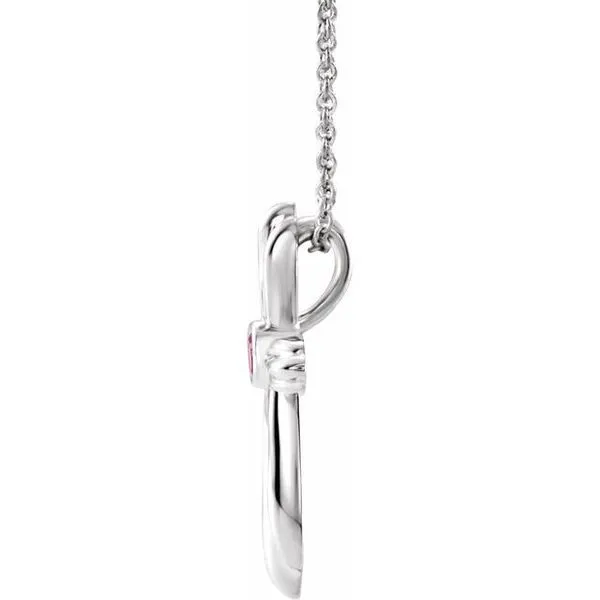 Bezel-Set Cross Necklace Image 2 Rasmussen Jewelers Spanish Fork, UT