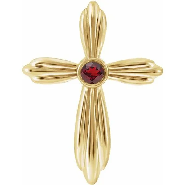 Bezel-Set Cross Pendant Hopman Jewelers Elkhart, IN