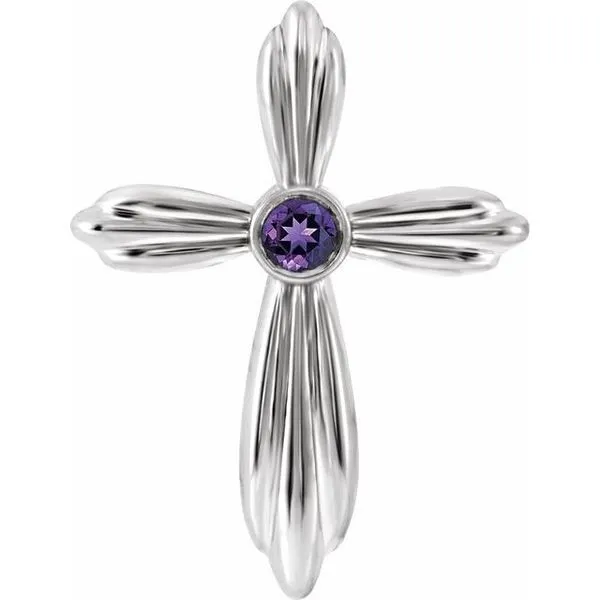 Bezel-Set Cross Pendant Rick's Jewelers California, MD