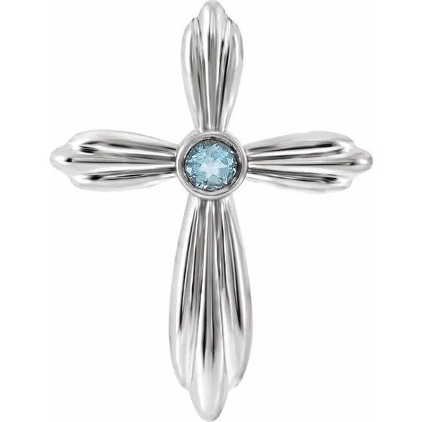 Bezel-Set Cross Pendant J. Meredith Jewelers Delafield, WI
