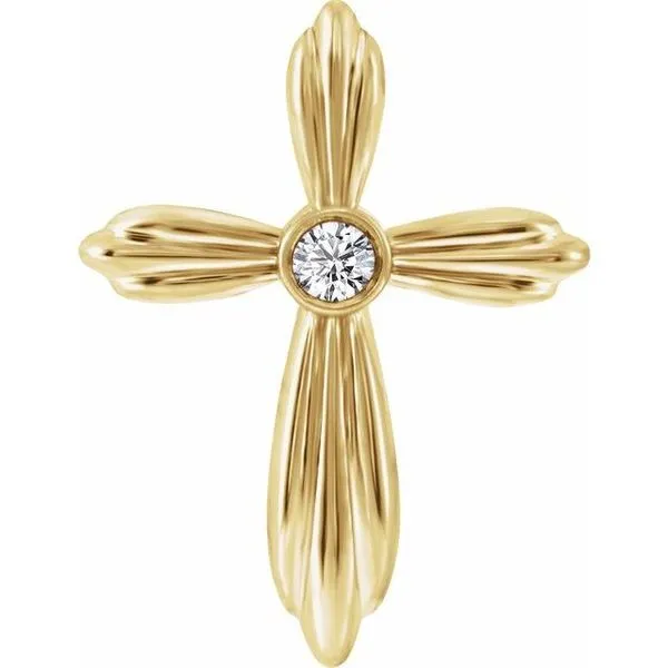 Bezel-Set Cross Pendant Rasmussen Jewelers Spanish Fork, UT