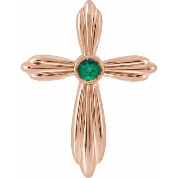 Bezel-Set Cross Pendant Hopman Jewelers Elkhart, IN