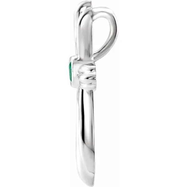 Bezel-Set Cross Pendant Image 2 Douglas Jewelers Conroe, TX