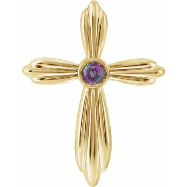 Bezel-Set Cross Pendant J. Meredith Jewelers Delafield, WI