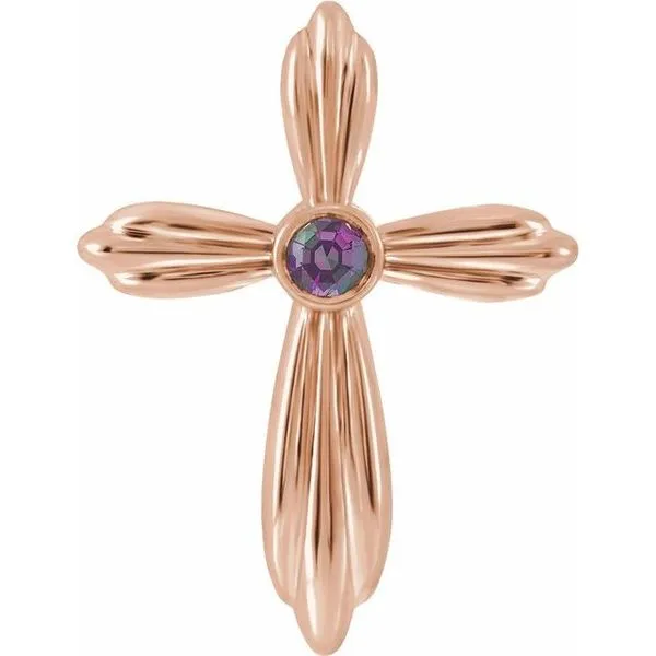 Bezel-Set Cross Pendant Hopman Jewelers Elkhart, IN