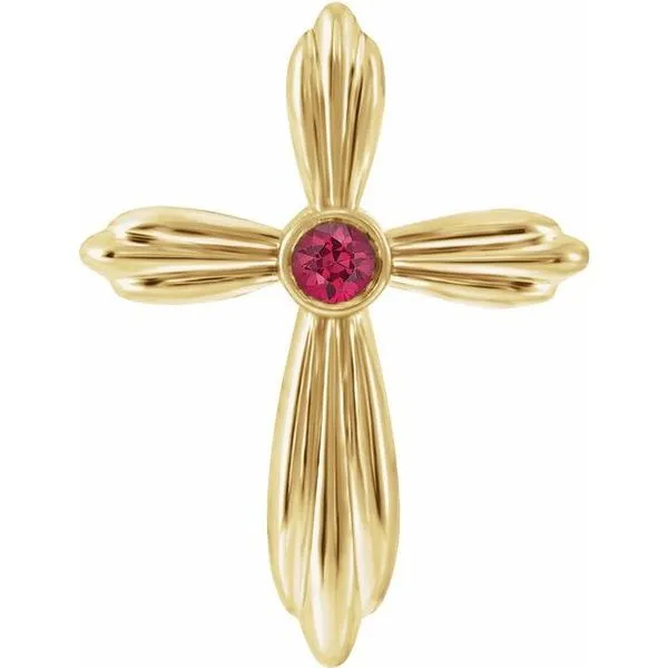Bezel-Set Cross Pendant D'Errico Jewelry Scarsdale, NY
