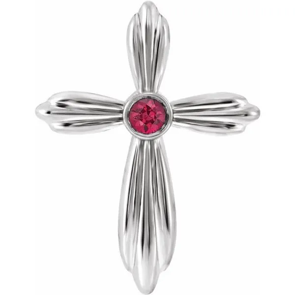 Bezel-Set Cross Pendant James & Williams Jewelers Berwyn, IL