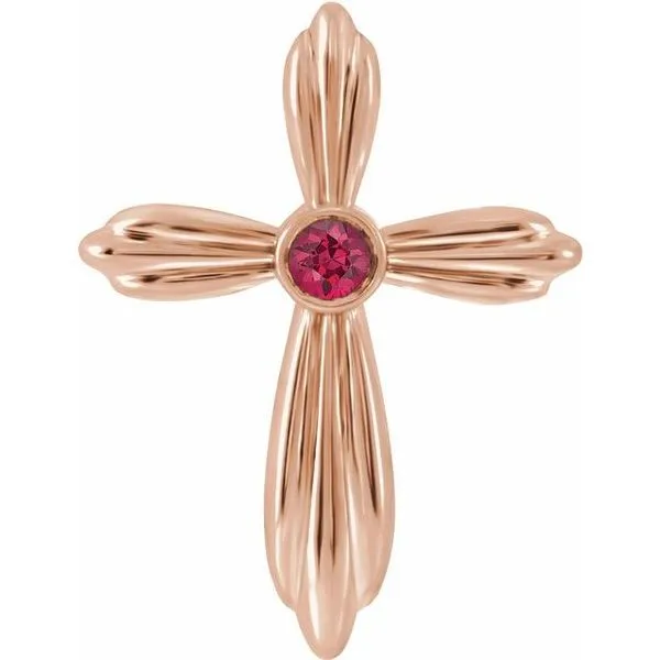 Bezel-Set Cross Pendant Cherry Street Jewelers Tulsa, OK