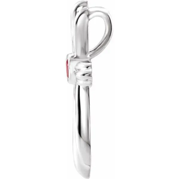 Bezel-Set Cross Pendant Image 2 Rasmussen Jewelers Spanish Fork, UT