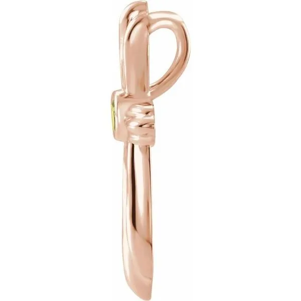 Bezel-Set Cross Pendant Image 2 Cherry Street Jewelers Tulsa, OK