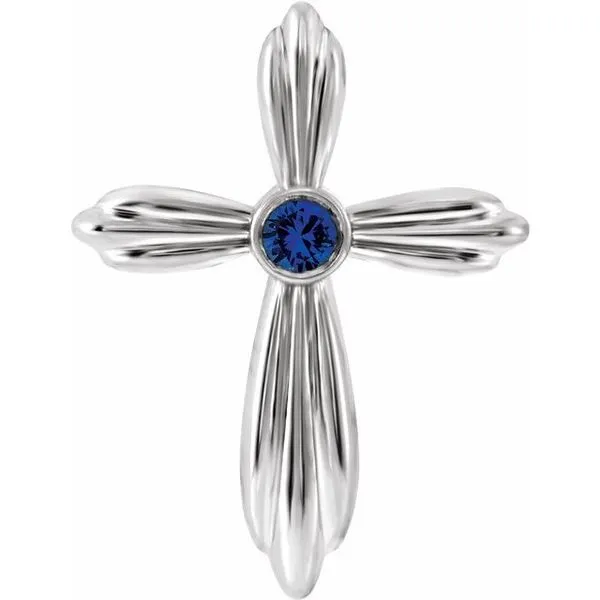 Bezel-Set Cross Pendant Diny's Jewelers Middleton, WI