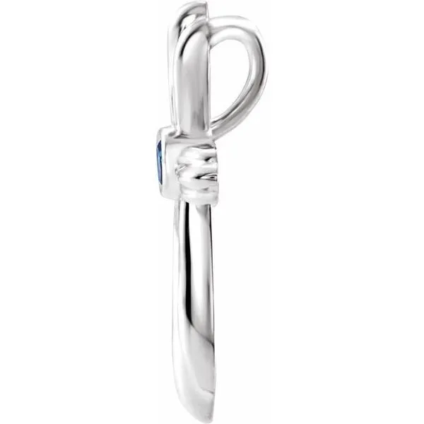 Bezel-Set Cross Pendant Image 2 Cherry Street Jewelers Tulsa, OK