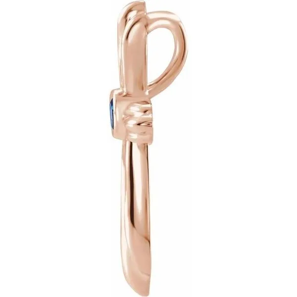 Bezel-Set Cross Pendant Image 2 D'Errico Jewelry Scarsdale, NY