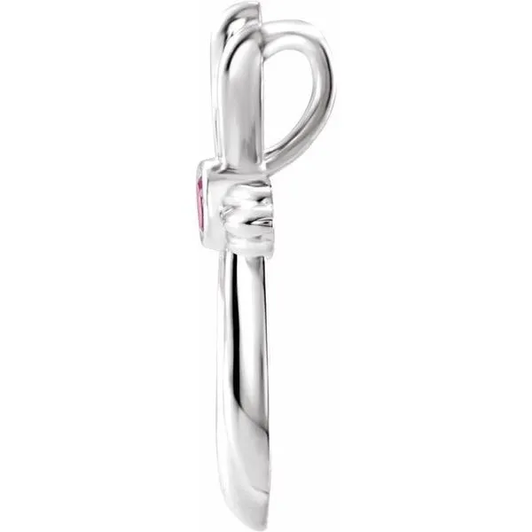 Bezel-Set Cross Pendant Image 2 Hopman Jewelers Elkhart, IN