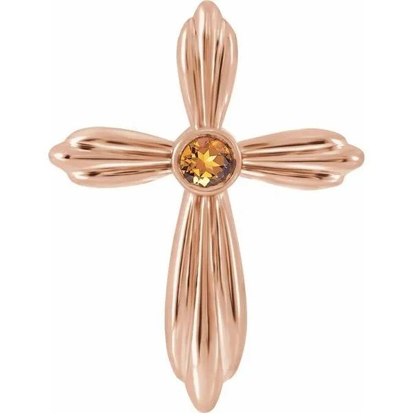 Bezel-Set Cross Pendant Hopman Jewelers Elkhart, IN